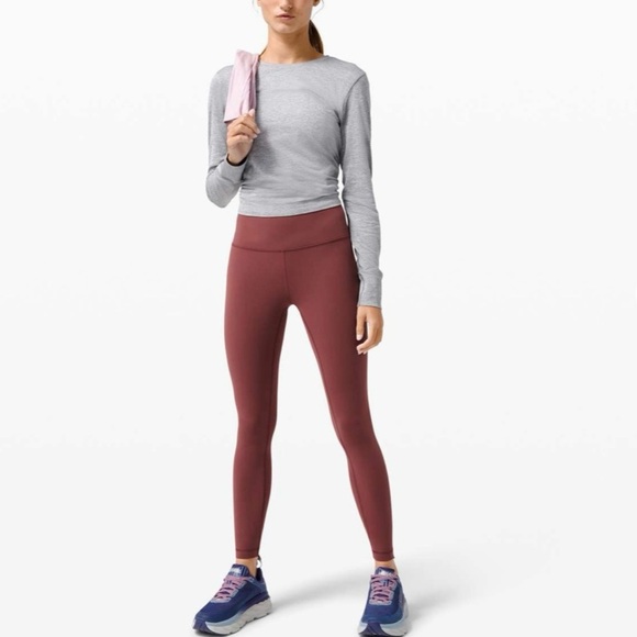 Lululemon Wunder Train High-Rise Tight Legging 25” Savannah Red Size 4 –Like New - Picture 5 of 8